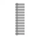 Полотенцесушитель електричний Zehnder Yucca Asym 1329х578 300 Вт, хром (YAECR-130-60/GD Chrome) (YAECR-130-60_GD Chrome)