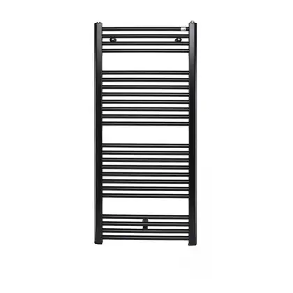 Полотенцесушитель електричний Zehnder Virando 1226х500 з теном MOA 600Вт, чорний Traffic Black (AB-120-050-9217 WEMOA06T905M)