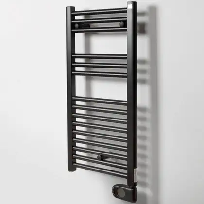Рушникосушка електрична Zehnder Aura 1226х500мм, 750 Вт, чорний матовий (PBEBZ-120-50-MQ)