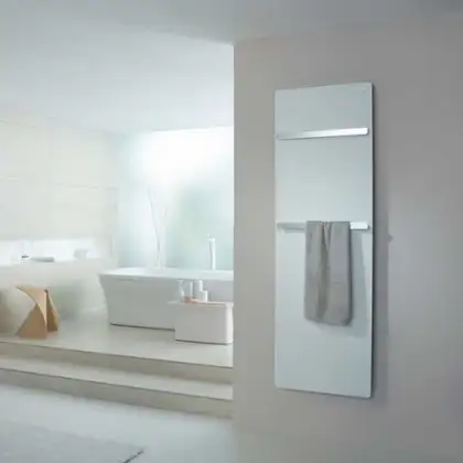Полотенцесушитель електричний Zehnder Vitalo Bar з хромовим держателем 1570х400 350 Вт, анодований алюміній (VIPES-160-40/GD) (VIPES-160-40_GD)