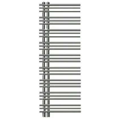 Полотенцесушитель водяний Zehnder Yucca Asym 1304x378 300 Вт, хром (YAC-130-040 Chrome)