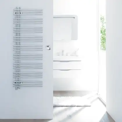 Полотенцесушитель водяний Zehnder Yucca Asym 1304x378 300 Вт, хром (YAC-130-040 Chrome)