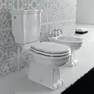 Кришка Artceram Hermitage Soft-close, білий/бронза (HEA005 01; 72)