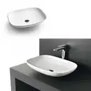 Умивальник на стільницю ArtCeram La Fontana 55, білий глянець (LFL006 01; 00)