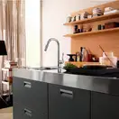 Змішувач для кухні Axor Citterio з витяжною лійкою, сталь (39835800)