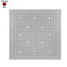 Верхній душ BOSSINI DREAM-XL CUBE, 12LED (червоний), для підвісної стелі 100x100сm, хром (WI0383000030116)