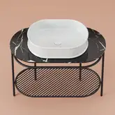 Консоль під умивальник Artceram FLAIR 4.0 h75,5х95x48, чорний матовий (ACA068 17)