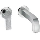 Змішувач для умивальника Axor Citterio 220 Lever rhombic cut зі стіни, Chrome (39181000)