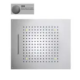 Верхній душ BOSSINI Dream / 2 дощ, каскад, 4RGB LED, для підвісної стелі 57x 47сm, brushed nichel (H38905000094016)