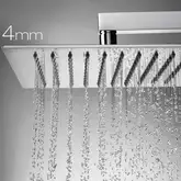 Душова лійка Bossini TETIS 300х300 c кронштейном 25, хром (H69875I00030009)