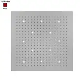 Верхній душ BOSSINI DREAM-XL CUBE, 12LED (червоний), для підвісної стелі 100x100сm, хром (WI0383000030116)