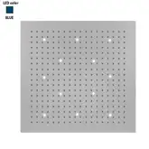 Верхній душ BOSSINI DREAM-XL CUBE, 12LED (синій), для підвісної стелі 100x100сm, хром (WI0383000030216)