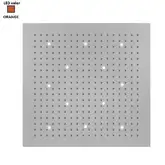 Верхній душ BOSSINI DREAM-XL CUBE, 12LED (помаранчевий), для підвісної стелі 100x100сm, хром (WI0383000030416)