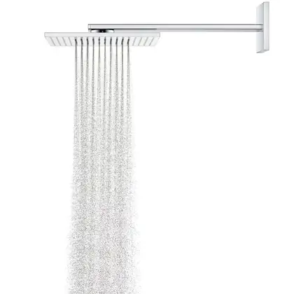 Верхній душ з тримачем Axor ShowerSolutions 300х300 2jet, хром (35318000)