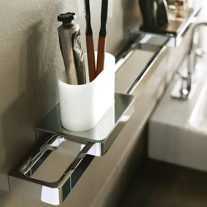 Поручень Релінг настінний Axor Universal 894, polished black chrome (42833330)