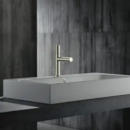 Змішувач для умивальника Axor Uno 110 Select, stainless steel optic (45010800)