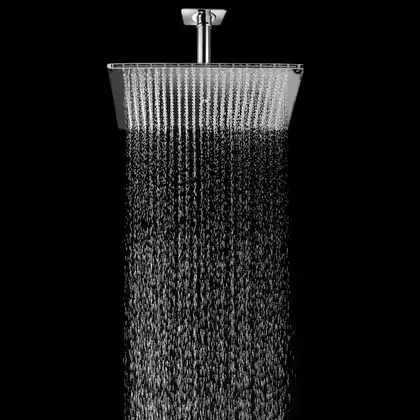 Душова лійка BOSSINI DREAM-RECTANGULAR 50x40сm тримач вертикальний 300 d36mm, хром (H35369G00030016)