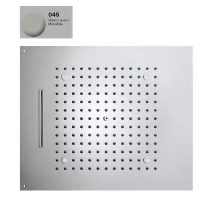 Верхній душ BOSSINI Dream / 2 дощ, каскад, 4 LED, 57x 47сm, mat white (H38915000045016)