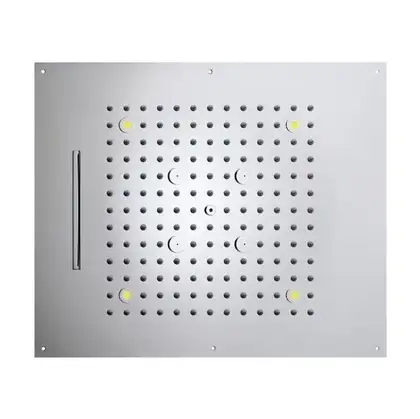 Верхній душ BOSSINI DREAM / 3 дощ, каскад, туман спрей, 4RGB LED, для  підвісної стелі 57x47сm, хром (H38935000030016)