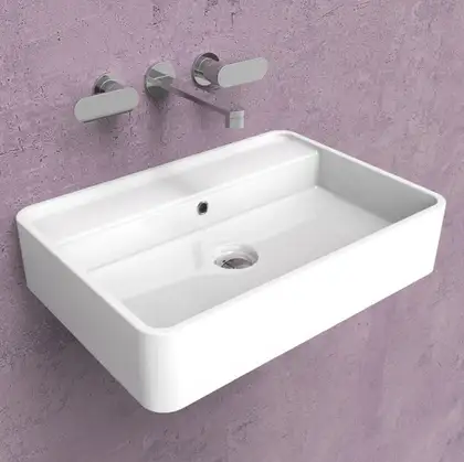 Умивальник підвісний Flaminia Miniwash 60х42, білий матовий (MW60S LATTE MILKY WHITE)