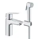 Grohe Eurosmart S-Size Змішувач для умивальника з гігієн. душем, хром (23123003)