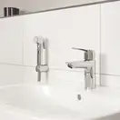 Grohe Eurosmart S-Size Змішувач для умивальника з гігієн. душем, хром (23123003)