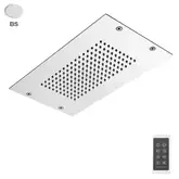 Fima Carlo Верхній душ Fima Modular монтажу стельового з нержавіючої сталі, LED підсвічування, Білий матовий (F2825BS)