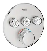 Термостат для ванни прихованого монтажу Grohe Grohtherm SmartControl, сталевий (29121DC0)