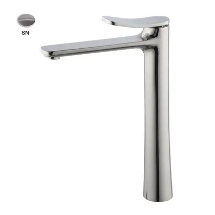 Fima Carlo Змішувач для умивальника високий Fima Flo, браширований нікель (F3801/HSN) (F3801_HSN) Fima Carlo Змішувач для умивальника високий Fima Flo, браширований нікель (F3801/HSN) (F3801_HSN)