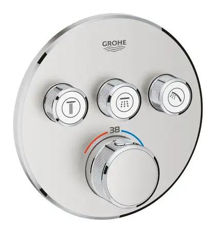 Термостат для ванни прихованого монтажу Grohe Grohtherm SmartControl, сталевий (29121DC0)