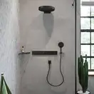 Термостат прихованого монтажу Hansgrohe RainSelect на 4 споживача, Brushed Black (15382340)