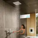 Верхній душ Hansgrohe Raindance E 400/400 1jet вбудований EcoSmart 9 л / хв, хром (26253000)