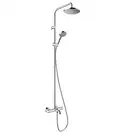 Душова система Hansgrohe Vernis Blend 200 1jet EcoSmart для ванни з термостатом, хром (26274000)