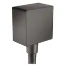 Шланговое під'єднання для душа Hansgrohe FixFit Square, шліфований чорний хром (26455340)