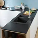 Hansgrohe S51 S510-F635 Кухонна мийка, графітово-чорна (43315170)