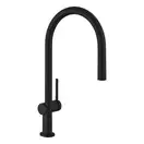 Кухонний змішувач Hansgrohe Talis 210 1jet з витяжним виливом Sbox, чорний матовий (72803670)