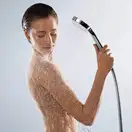 Ручний душ Hansgrohe Croma Select E Vario EcoSmart 9 л / хв, білий / хром (26813400)