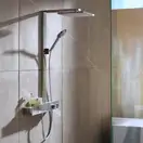 Душова система Hansgrohe Raindance E Showerpipe 300 1jet з термостатом EcoSmart 9 л / хв, хром (27362000)