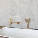 Шланг для лійки Hansgrohe SBox Square 1,45 м виразний в борт ванни, Brushed Bronze (28010140)