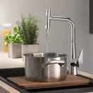 Змішувач кухонний Hansgrohe Talis 220 2jet з витяжним зливом Sbox, хром (73868000)