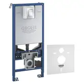Інсталяція для унітазу Grohe Rapid SLX із звукоізоляційною прокладкою та кнопкою змиву Skate Cosmopolitan S (39603000)