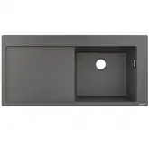 Кухонна мийка Hansgrohe S514-F450 1050х510 поличка зліва, Stonegrey (43314290)