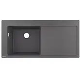 Кухонна мийка Hansgrohe S5110-F450 1050х510 поличка праворуч, Stonegrey (43330290)