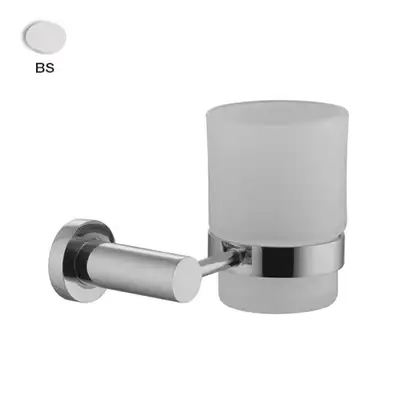 Fima Carlo Склянка з утримувачем Fima Rotola скло, Білий матовий (F6003_1BS)