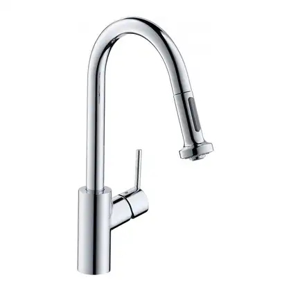 HANSGROHE Змішувач для кухні Talis S2 Variarc з висувним виливом, хром (14877000)