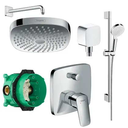 Комплект для душа прихованого монтажу Hansgrohe EcoSmart 180 Logis (20200003)