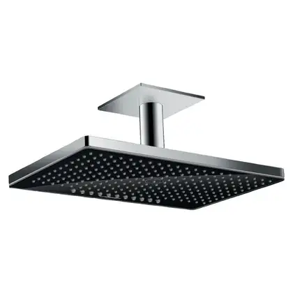 Верхній душ Hansgrohe Rainmaker Select 460 2jet з власником, чорний / хром (24004600)