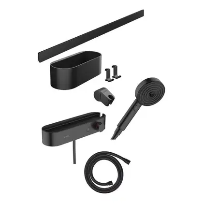 Hansgrohe Activation EcoSmart Комплект 7в1, Matt Black (24250670)