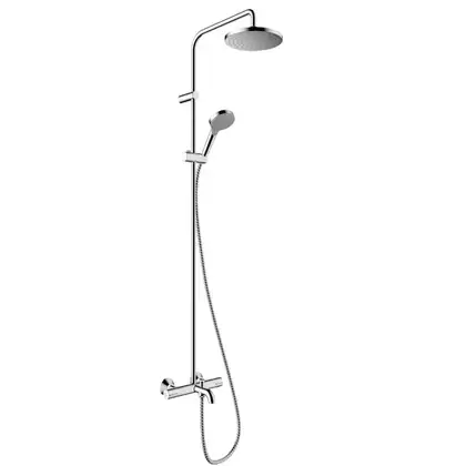 Душова система Hansgrohe Vernis Blend 200 1jet EcoSmart для ванни з термостатом, хром (26274000)