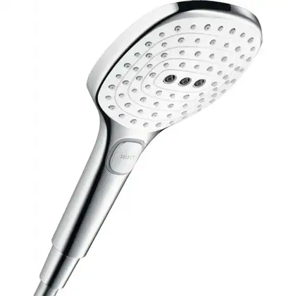 Ручний душ, Hansgrohe Raindance Select E 120 3jet, білий / хром (26520400) Ручний душ, Hansgrohe Raindance Select E 120 3jet, білий / хром (26520400)